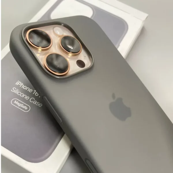 iPhone 16 Pro Max Silicone Case with MagSafe IC Pop-Up Slim Soft Touch