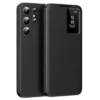 Samsung S25 Ultra Flip Case | Smart View Leather Wallet Cover Card Holder Protective Premium Phone Case