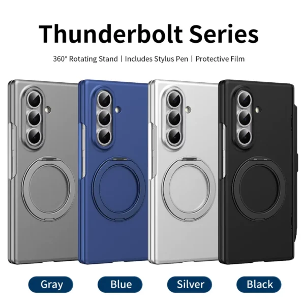 Samsung Galaxy Z Fold 7 Case with S Pen, Hinge Guard & Rotating Magnetic Stand