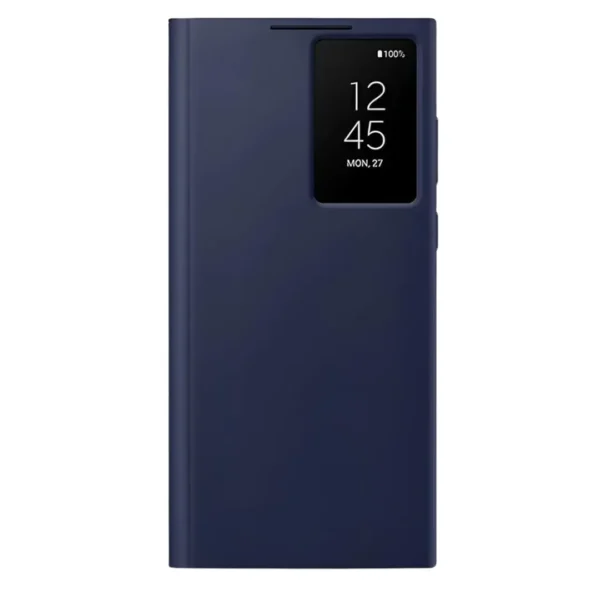 Samsung Galaxy S24 Ultra Smart View Wallet Case | Leather Flip Cover with Card Holder & Screen Protection