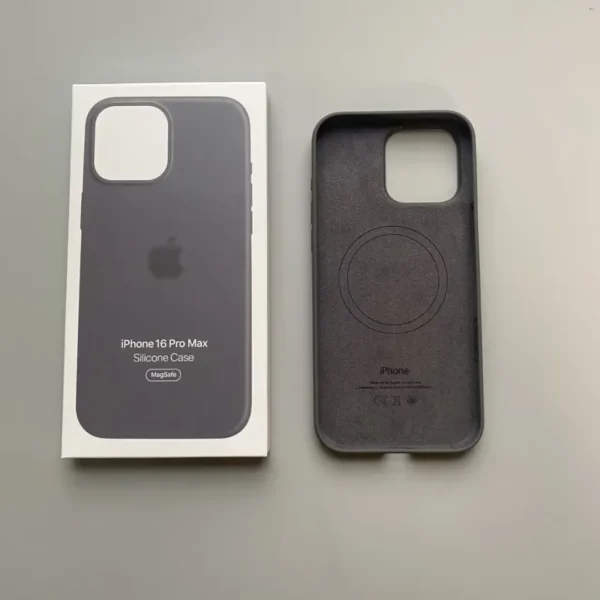 iPhone 16 Pro Max Silicone Case with MagSafe IC Pop-Up Slim Soft Touch