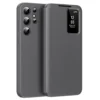 Samsung S25 Ultra Flip Case | Smart View Leather Wallet Cover Card Holder Protective Premium Phone Case