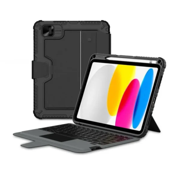 Nillkin iPad A16 Keyboard Case | iPad 11th & 10th Generation Case with Trackpad & Keyboard | Detachable Cover with Pencil Holder
