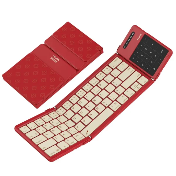 Nillkin Cube Foldable Bluetooth Keyboard with Touchpad & Number Pad for iPad, Laptop & Phone | Multi-Device Wireless Keyboard