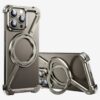Z Shaped Metal MagSafe Bumper Case iPhone 16 Pro / 16 Pro Max | Metal Case with Kickstand | Bare Feel Rimless Phone Cover