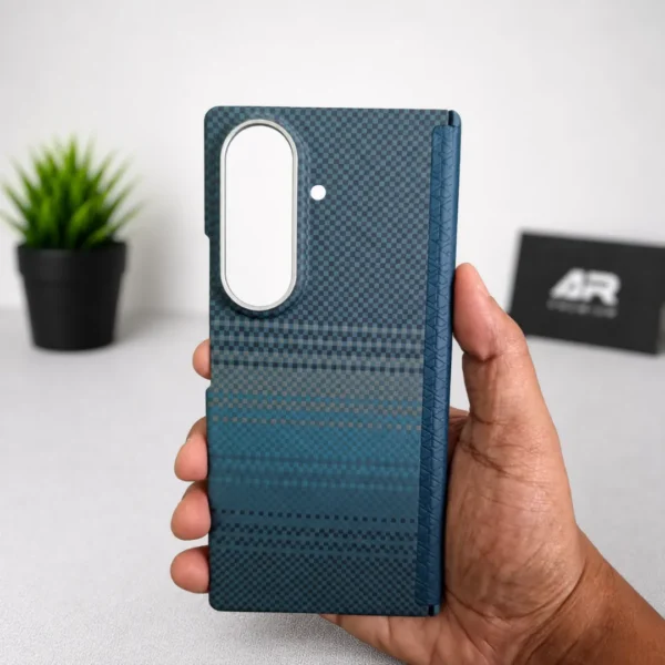 Samsung Galaxy Z Fold 8 Ultra Aramid Carbon Fiber Case | Hinge Protection Cover with Tempered Glass