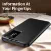 Samsung S25 Ultra Flip Case | Smart View Leather Wallet Cover Card Holder Protective Premium Phone Case
