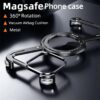 Z Shaped Metal MagSafe Bumper Case iPhone 16 Pro / 16 Pro Max | Metal Case with Kickstand | Bare Feel Rimless Phone Cover