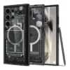 Ultra Hybrid MagFit Case Samsung Galaxy S24 Ultra | Clear MagSafe Cover | Printed Shockproof Back Cover