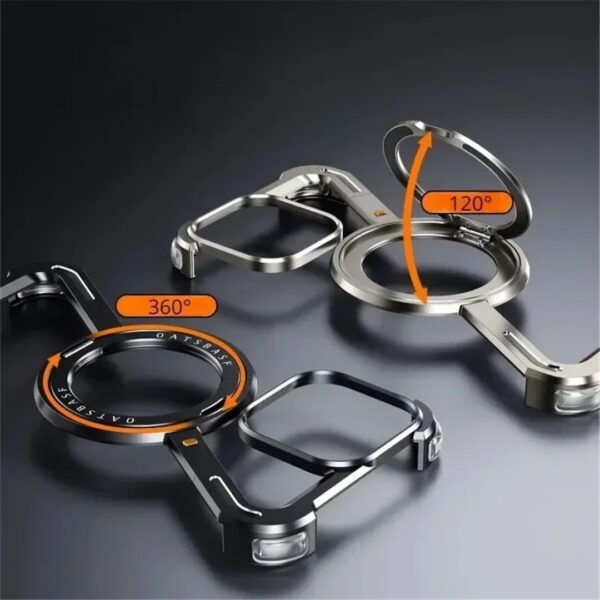 Z Shaped Metal MagSafe Bumper Case iPhone 16 Pro / 16 Pro Max | Metal Case with Kickstand | Bare Feel Rimless Phone Cover