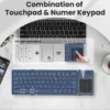 Nillkin Cube Foldable Bluetooth Keyboard with Touchpad & Number Pad for iPad, Laptop & Phone | Multi-Device Wireless Keyboard
