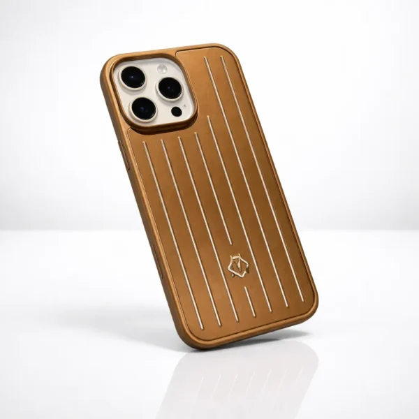 RIMOWA Aluminium Stripes Case for iPhone 16 Pro Max | Premium Back Cover