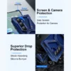 Z Shaped Metal MagSafe Bumper Case Galaxy Z Fold 7 | Metal Case with Kickstand | Bare Feel Rimless Phone Cover