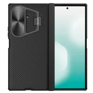 Nillkin CamShield Prop Case for Samsung Galaxy Z Fold 7 | Hinge Protection, Metal Camera Lens Cover & Kickstand | Heavy Duty Slim Fit Armor Cover - Black