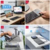 XUNDD Foldable Wireless Bluetooth Keyboard with Touchpad | Multiple Device Connection