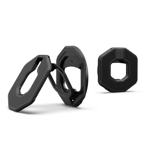 UAG Monarch Mag2 Dual Magnetic Ring Stand – MagSafe Metal Phone Grip with 360° Rotation Kickstand & Bottle Opener (Black)