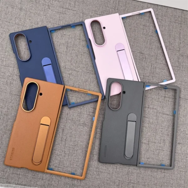 Samsung Galaxy Z Fold 7 Leather Case with Stand | Z Fold 7 Case with Kickstand | Kindsuit Leather Protective Back Cover