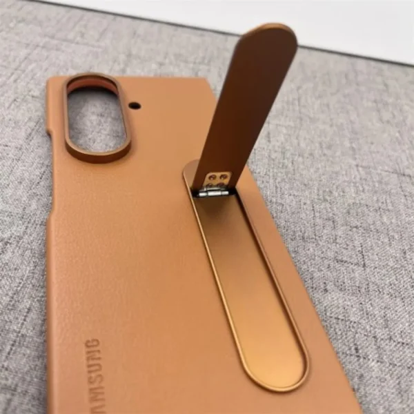 Samsung Galaxy Z Fold 7 Leather Case with Stand | Z Fold 7 Case with Kickstand | Kindsuit Leather Protective Back Cover