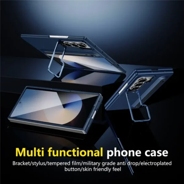 Samsung Galaxy Z Fold 8 Ultra Case with Stylus | Metal Kickstand Cover with Built-in Screen Protector