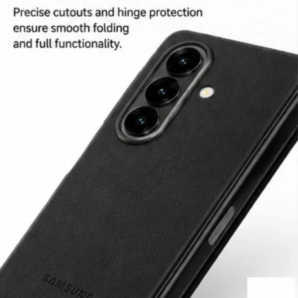 Samsung Galaxy Z Fold 8 Ultra Kindsuite Leather Case | Professional Shockproof Armor Cover | Foldable Back Protection Case