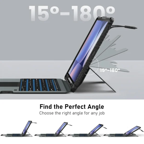 imgi_109_610PMhf5u1L._SL1500_.webp Nillkin Carry Go Keyboard Case for Samsung Galaxy Tab S10 Ultra/S9 Ultra 14.6" with Backlit Keyboard, Trackpad, Handle & Stand