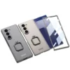 Samsung Galaxy Z Fold 6 Metal Ring Holder Case with 360° Rotating Kickstand Protective Armor Cover