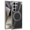 Samsung Galaxy S24 Ultra Carbon Fibre Ultra Hybrid Z Case with Magnetic Charging - Black
