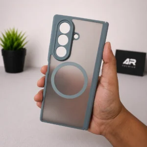 imgi_13_content-2.webp Samsung Galaxy Z Fold 7 Magsafe Transparent Matte Back Case - Shockproof Slim Grey Cover
