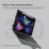 Nillkin iPad Air 11 Keyboard Case | iPad Air 11 inch Case with Trackpad & Keyboard | Detachable Cover with Pencil Holder