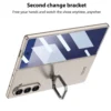Samsung Galaxy Z Fold 6 Metal Ring Holder Case with 360° Rotating Kickstand Protective Armor Cover