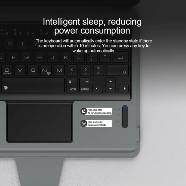 Nillkin iPad Air 11 Keyboard Case | iPad Air 11 inch Case with Trackpad & Keyboard | Detachable Cover with Pencil Holder