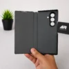 Samsung Galaxy Z Fold 8 Ultra Leather Flip Case with Magnetic Kickstand & Hinge Protection