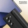 imgi_179_51hMvmOhr9L.webp Samsung Galaxy Z Fold 6 S Pen Case with Hinge Protection, Kickstand Cover & Built-in Screen Protector