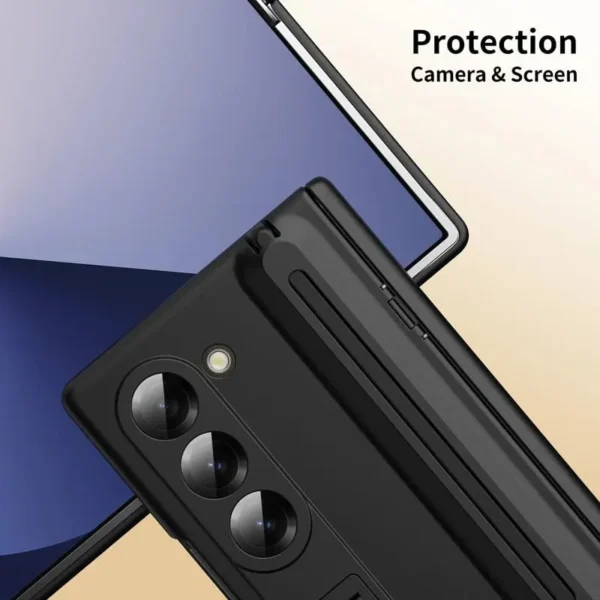 imgi_179_51hMvmOhr9L.webp Samsung Galaxy Z Fold 6 S Pen Case with Hinge Protection, Kickstand Cover & Built-in Screen Protector