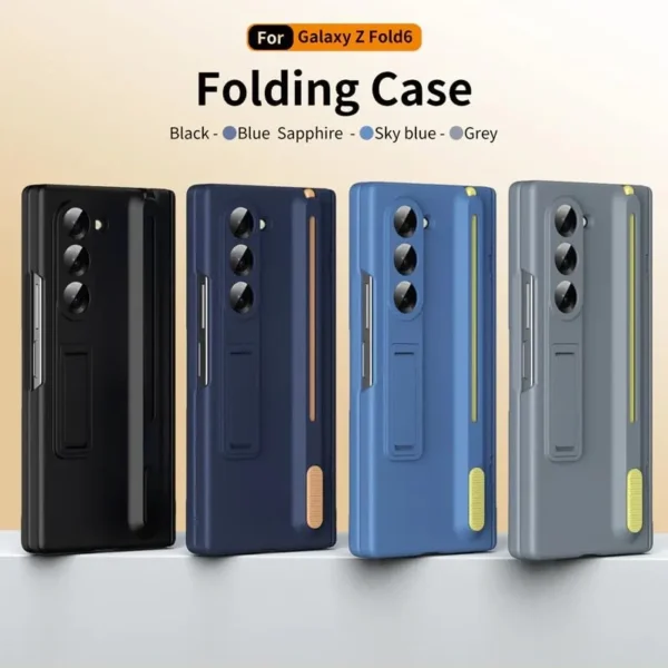 imgi_182_51HvCDjuRL.webp Samsung Galaxy Z Fold 6 S Pen Case with Hinge Protection, Kickstand Cover & Built-in Screen Protector
