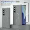 Samsung Galaxy Z Fold 8 Ultra Case with Hinge Protection | Skin Feel Thin Magnetic Phone Cover | Slim Shockproof Protection
