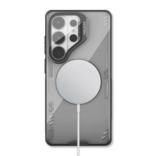 imgi_190_MagSafe-Compatible-Iceblade-CamProp-Case-with-Transparent-Camera-Cover-for-Galaxy-S26-black_1.webp Nillkin Iceblade Prop Magnetic Transparent Case for Galaxy S26 Ultra with Camera Protection Stand