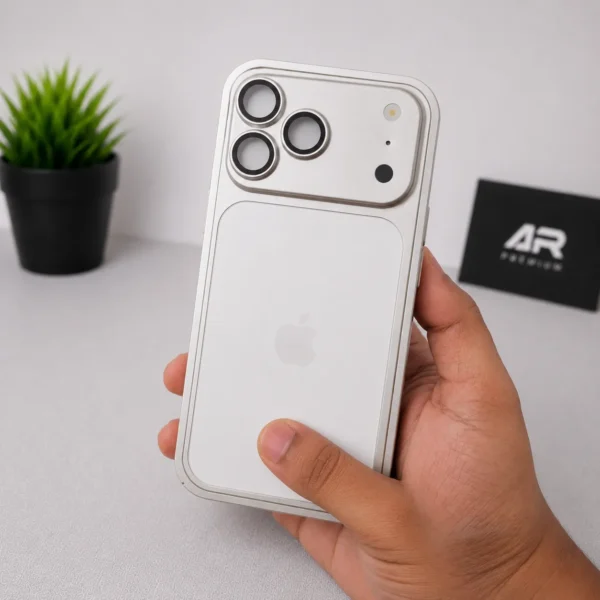 Aluminium Converter Kit – Metal Back Plate & Bumper Case | Upgrade iPhone 13/14/15/16 Pro & Pro Max to iPhone 17 Pro & Pro Max Style