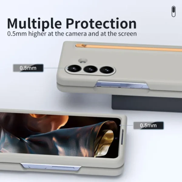Samsung Galaxy Z Fold 7 Case with S Pen | Slim Matte Protective Cover | Shockproof Foldable Phone Case