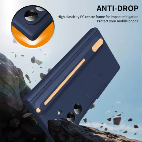 Samsung Galaxy Z Fold 7 S Pen Case with Hinge Protection, Kickstand Cover & Built-in Screen Protector