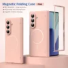 Samsung Galaxy Z Fold 8 Ultra Case with Hinge Protection | Skin Feel Thin Magnetic Phone Cover | Slim Shockproof Protection