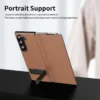 Samsung Galaxy Z Fold 8 Ultra Leather Flip Case with Magnetic Kickstand & Hinge Protection