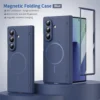 Samsung Galaxy Z Fold 8 Ultra Case with Hinge Protection | Skin Feel Thin Magnetic Phone Cover | Slim Shockproof Protection