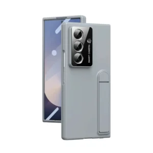 Samsung Galaxy Z Fold 7 Case with Foldable Kickstand | Slim Hard PC Shockproof Cover | Skin Touch Protective Phone Case