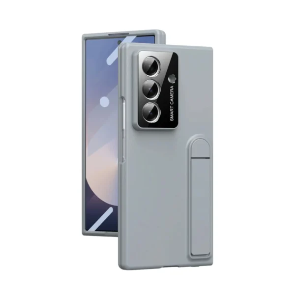 Samsung Galaxy Z Fold 7 Case with Foldable Kickstand | Slim Hard PC Shockproof Cover | Skin Touch Protective Phone Case