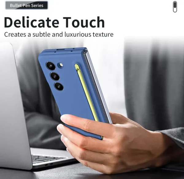 Samsung Galaxy Z Fold 5 Case with S Pen | Slim Matte Protective Cover | Shockproof Foldable Phone Case
