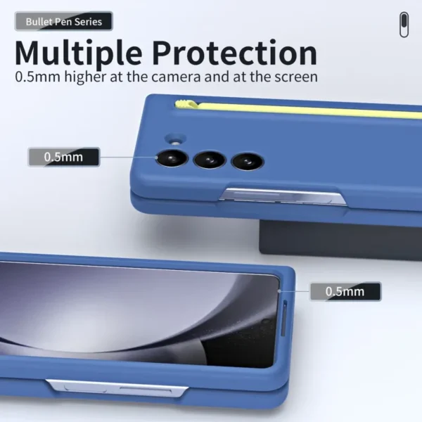 Samsung Galaxy Z Fold 5 Case with S Pen | Slim Matte Protective Cover | Shockproof Foldable Phone Case