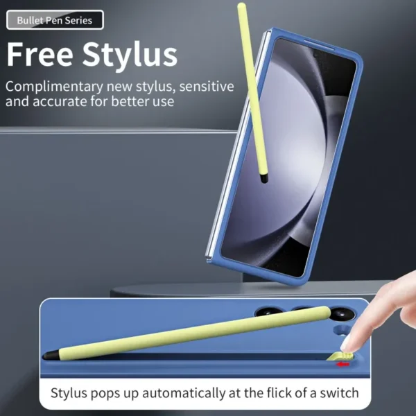 Samsung Galaxy Z Fold 5 Case with S Pen | Slim Matte Protective Cover | Shockproof Foldable Phone Case