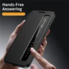 Samsung Galaxy S26 Ultra Smart View Window Case with IC Chip – PU Leather Case Flip Cover