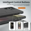 Samsung Galaxy S25 Ultra Standing Grip Case Cover | Soft Silicone Shockproof Back Cover with Foldable Strap Stand